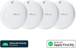 MiLi MiTag HD-P16 Apple Find My & Google Find Hub Λευκό