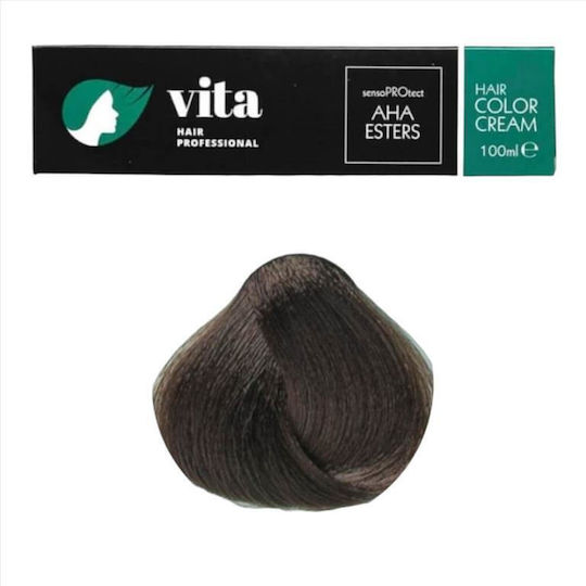 Vita Hair Professional Hair Dye Light Brown Chocolate Iridescent 5.72 100ml