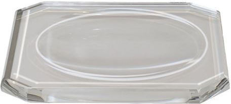 Decor Walther Dekorative Tabletts Rechteckiges Kristall Transparent 2.5x13x23 cm