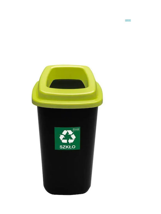 Plafor Coș de Reciclare Plastic Negru 45lt 1buc