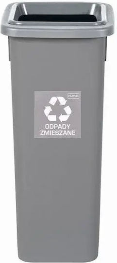 Plafor Coș de Reciclare Plastic Gri 20lt 1buc