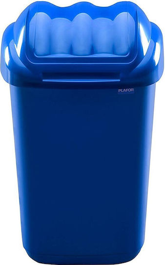 Plafor Coș De Gunoi Din Plastic Albastru 50lt