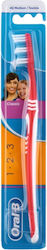 Oral-B 1-2-3 CLASSIC Четка за зъби Medium Red