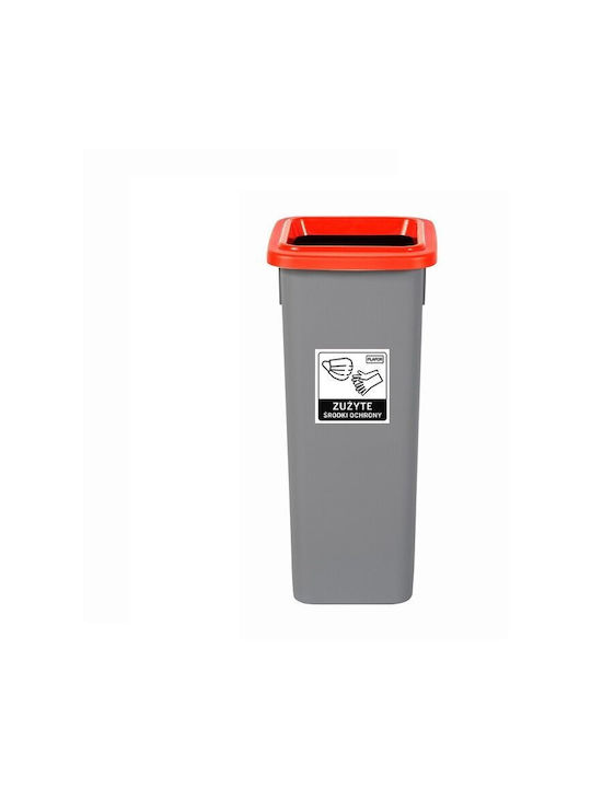 Plafor Coș de Reciclare Plastic Gri 53lt 1buc