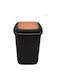 Plafor Waste Bin Recycling Plastic Black 28lt 1pcs
