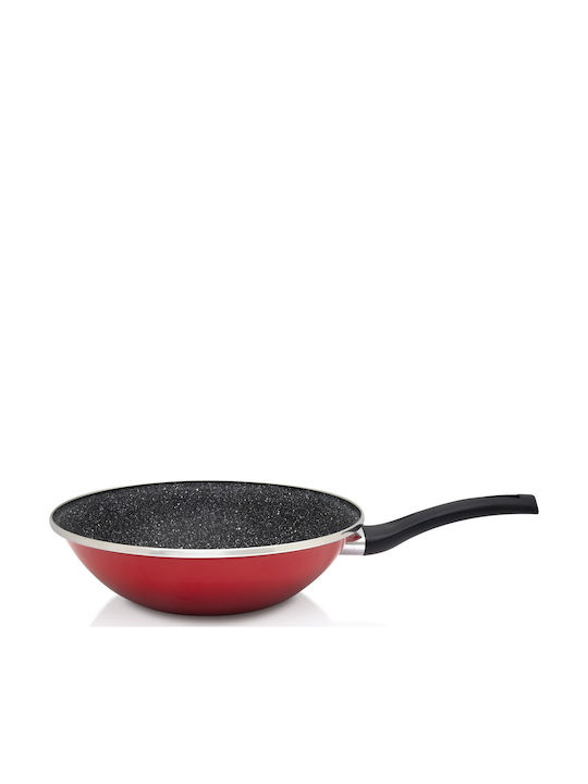 Wok Granit Inducție Din Aluminiu Cu Acoperire Din Piatră 28cm