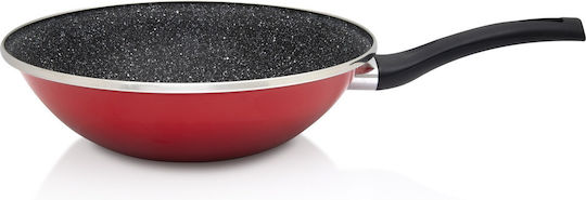 Wok Granit Inducție Din Aluminiu Cu Acoperire Din Piatră 28cm