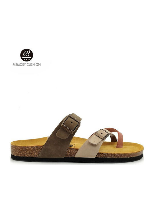Plakton Women's Flat Sandals Tri Maquillaje/Hie...