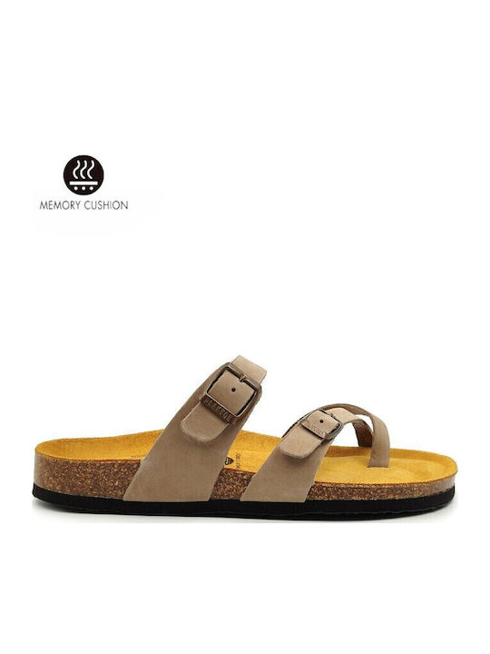 Plakton Women's Flat Sandals Taupe