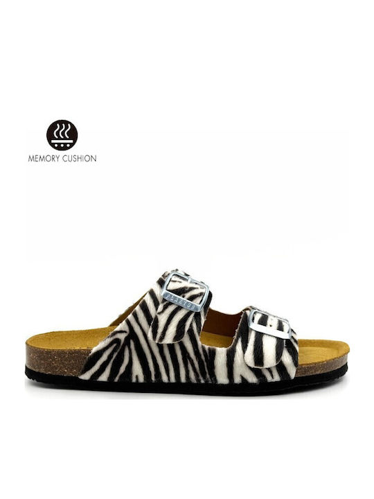 Plakton Γυναικεία Σανδάλια zebra