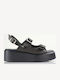 Women's Flat Sandals in Black Color