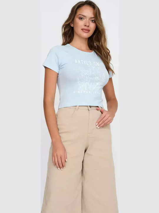 Damen T-Shirt Blue