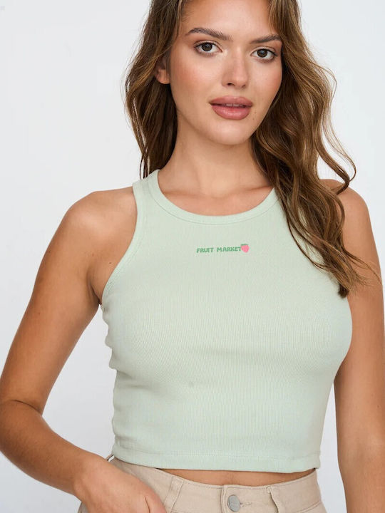 Γυναικεία Μπλούζα Βαμβακερή Αμάνικη Green