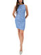 Dress Καλοκαιρινό Mini Βραδινό Φόρεμα Σιέλ
