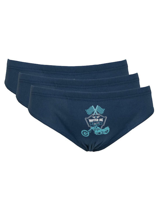 Nina Club Set of Kids' Briefs Blue 3pcs