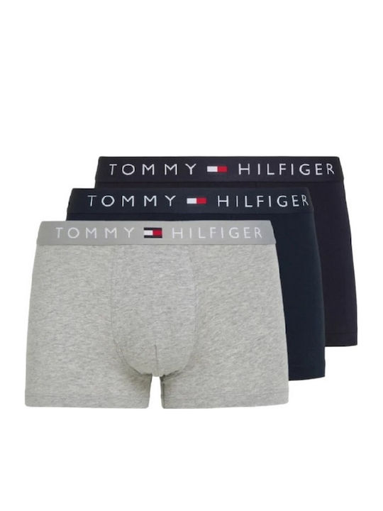 Tommy Hilfiger Herren Boxershorts Blue, Grey 3P...