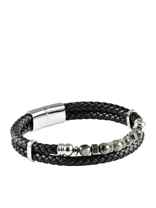 U.S. Polo Assn. Bradley Men's Bracelet Made of Leather 21cm