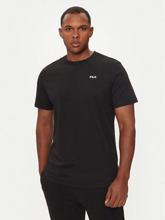 FILA Men's Undershirts Short-sleeved Black 2Pack