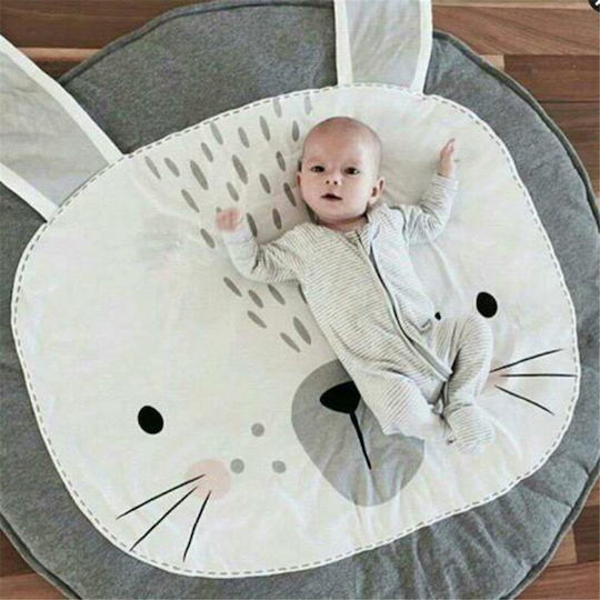 Kids Rug Gri Round with Diameter 34cm Thickness 70mm