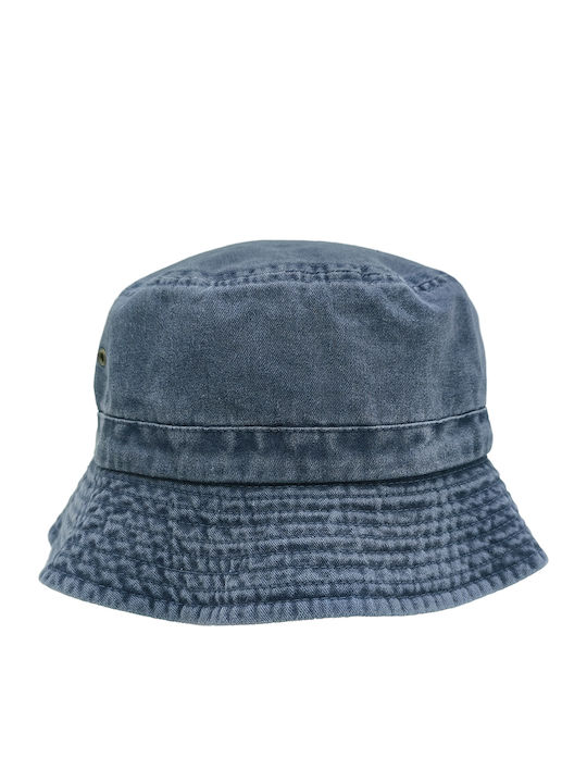 Gift-Me Unisex Υφασμάτινo Καπέλο Bucket Μπλε