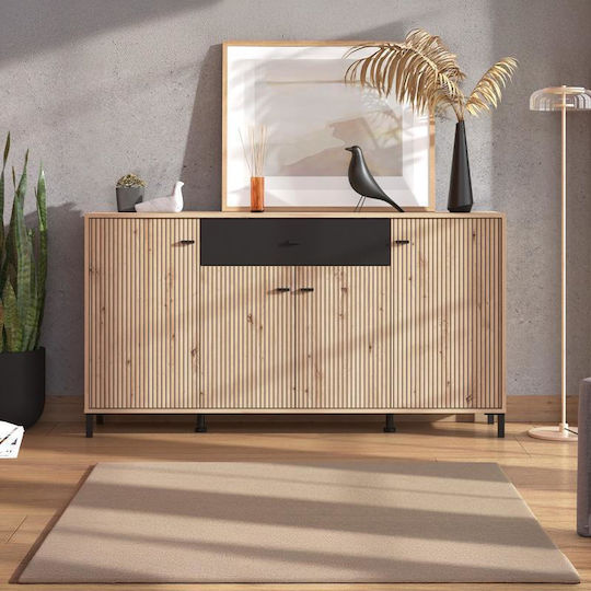 Мебели за съхранение Avignon Avignon дървен Artisan Oak, Black 170x40x90см