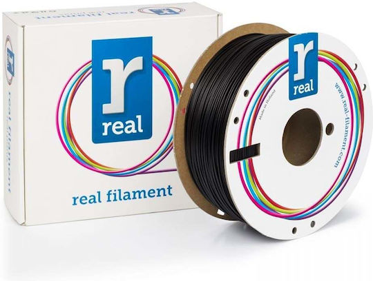 Real Filament Твърд PLA 3D Принтер Филамент 1.75мм Черен 1кг 1бр Макарa