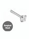 Amalfi Accessories Nasenpiercing aus Silberstahl