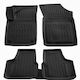 Race Axion Set Front and Back Car Mats 5 Pieces Raised Sides Type for Seat Mii Skoda Citigo Volkswagen Up 2019 Black
