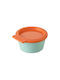 Green Vase Cereals with Lid Glass Blue 250ml