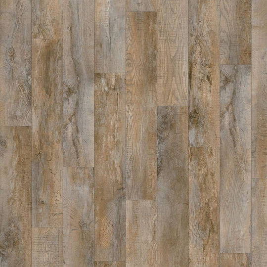 Decostar Set Plastic Floor Vinyl with 1 Strips L132cmxW19.6cm Beige