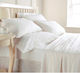 Hotel Sheet 100x200+28 Single Super Galaxy Cotton-Poly Palatex White Fitted 50% Cotton 50% Polyester