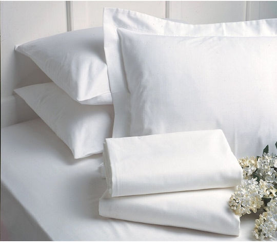 Hotel Sheet 90x200+28 Single Cotton Imperial Palatex White 100% Cotton Fitted