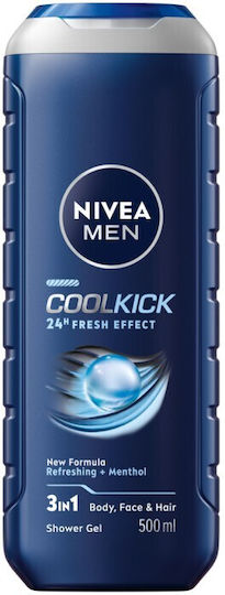 Nivea Cool Kick Душ Гел за Мъже Освежаващ 500ml