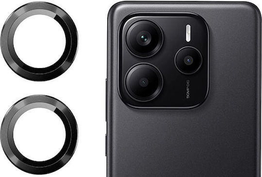 Protector Προστασία Κάμερας Tempered Glass Μαύρο για το Xiaomi Redmi Note 14 5G