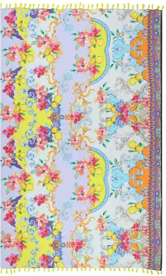 Aquablue Beach Towel Pareo with Fringes 180x100cm.