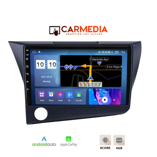 Carmedia Ηχοσύστημα Αυτοκινήτου για Honda CR-Z 2010-2016 (Bluetooth/USB/WiFi/GPS/Apple-Carplay/Android-Auto) με Οθόνη Αφής 9"