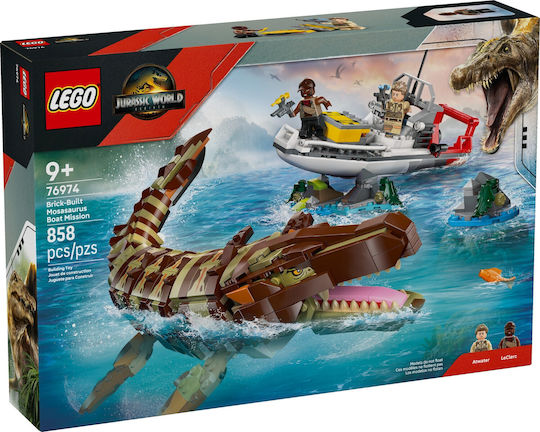 LEGO Jurassic World Mosasaurus Boot Mission Für 9+ Jahre 858 Stück