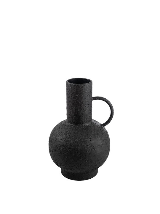 Metallic Vase Handle Black 19.5x18.5x28cm