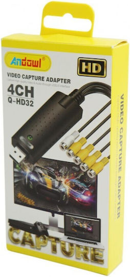 Andowl Qhd32 Converter RCA male to RCA female 1pcs