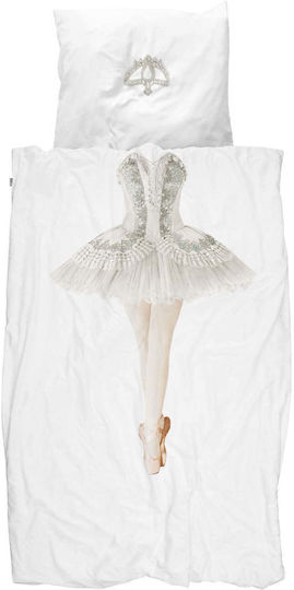 Snurk Kids Duvet Cover Single White 160x220cm