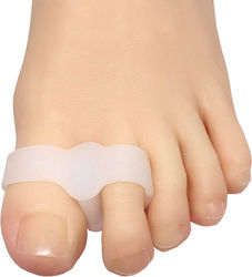 Set 2 Protectoare Pentru Bunion Separatoare De Degete Zenifique Silicon Albe