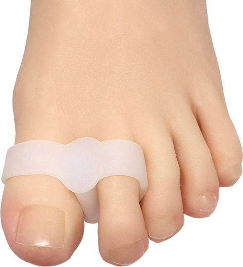 Set 2 Protectoare Pentru Bunion Separatoare De Degete Zenifique Silicon Albe