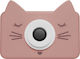 The Zoofamily Zoo Friends Cat Children's Camera 32MP Orange