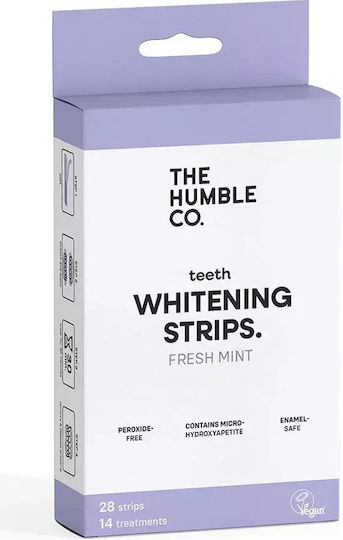 Humble Co Whitening Teeth Strips Fresh Mint Teeth Whitening Mint 28 Strips