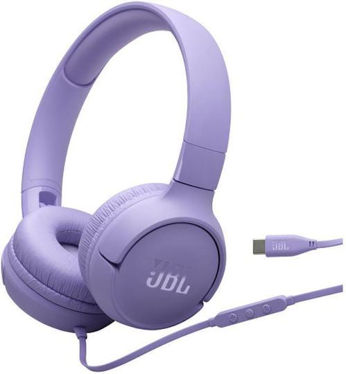 JBL Tune 520C Ενσύρματα On Ear Ακουστικά Μωβ