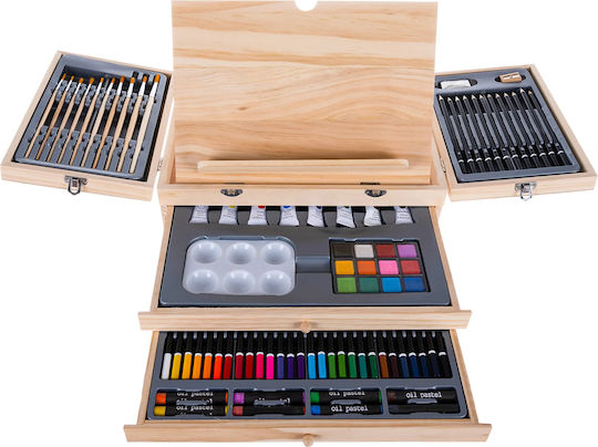 Set de Colorat Lemn 35x26.5cm 83buc