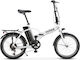 Nilox J1 Pro 20" White Foldable Electric City Bike