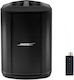 Bose Professional BOSE S1 Pro+ (Plus) H00BU00051 Active Speaker PA Bundle with Wireless Mic/Line Transmitter (XLR) 160W with Woofer 6" with Battery 24x28x33cm.
