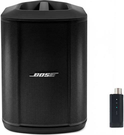 Bose Professional BOSE S1 Pro+ (Plus) H00BU00051 Active Speaker PA Bundle with Wireless Mic/Line Transmitter (XLR) 160W with Woofer 6" with Battery 24x28x33cm.