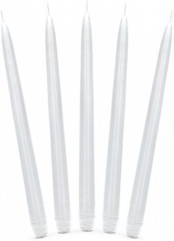 PartyDeco Candle Holder White 10 Pieces